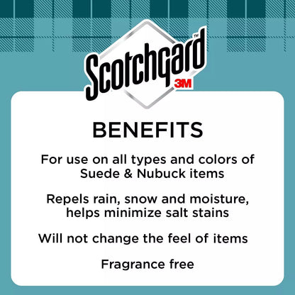 Scotchgard Suede & Nubuck Protector, 1 Can, 300 ml - Water Repellent Spray, Helps Minimize Salt Stains - For Boots, Shoes, Coats, Gloves & More