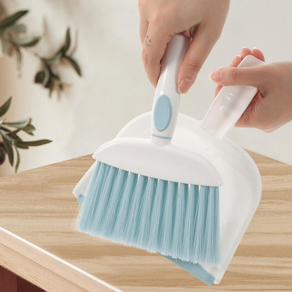 Beaupretty Mini Dustpan and Brush Set 3pcs, Lightweight Plastic Household Desktop Broom and Dustpan Kit for Daily Cleaning, Portable Multi-Function Whisk Broom for Home and Office Use