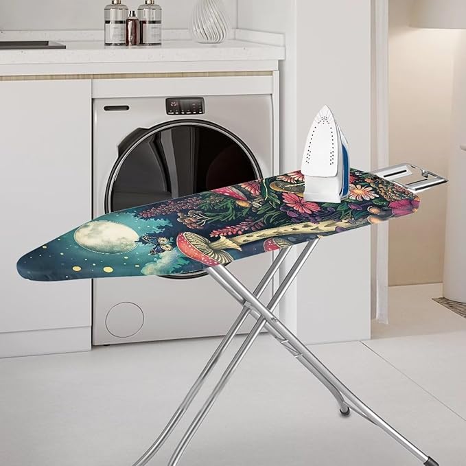 Moon Mushroom Ironing Board Cover Heat Reflective Anti-dust, Soft Fabric Cover