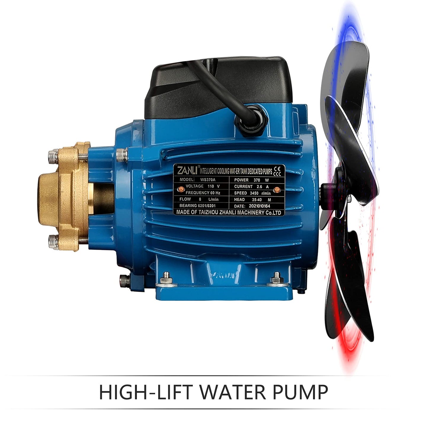 Tig Cooler, Tig Welder Torch Water Cooling system, 10L Water capacity,7L-12L/min Rated Water Flow with Flow Alarm, WRC-300A 110V