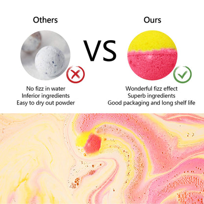 Nagaliving Bath Bombs Gift Set, 50 Handmade Bulk Bath Bombs for Kids, Women, Men, Wonderful Fizz Effect Bath Gift for Valentine's Day, Christmas & Any Anniversaries