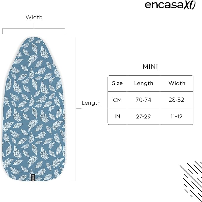 Encasa XO Ironing Board Cover and Pad 28"x12"