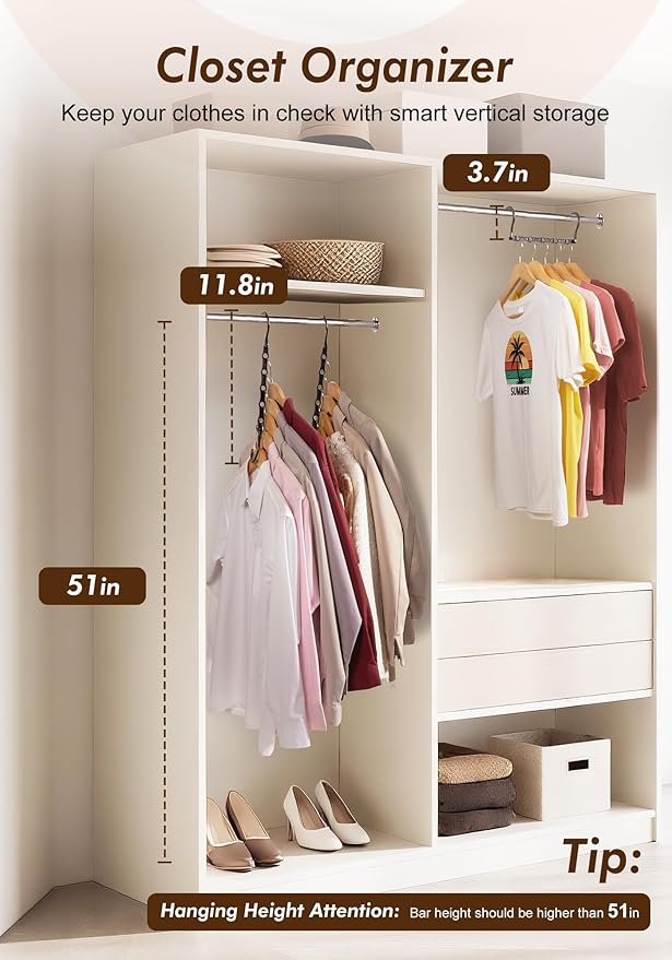 HOUSE DAY Closet Organizers and Storage 12 Pack, College Dorm Room Essentials