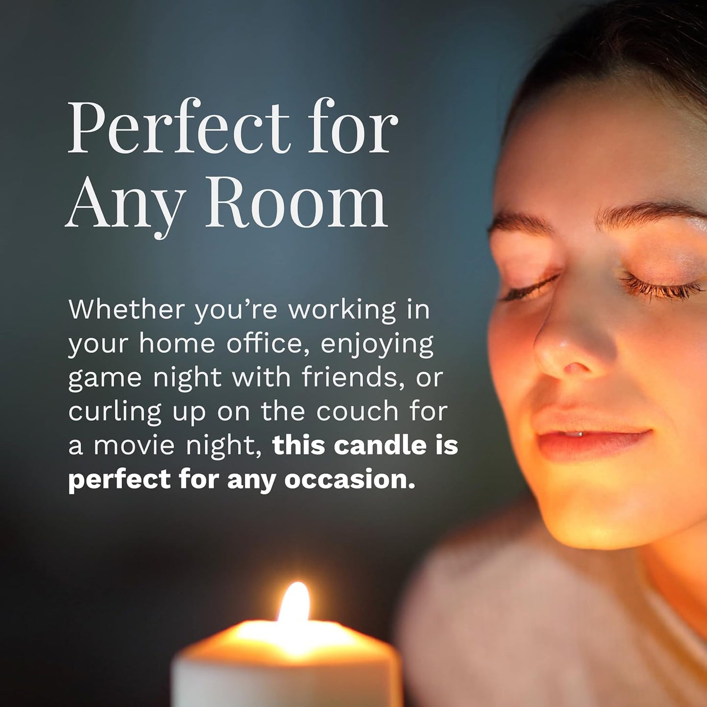 Candle-Lite 2 Pack Scented Candles, Evening Fireside Glow, 6.5 oz Jar, Proudly Poured in The USA, Aromatherapy Candle Set, Single-Wick with 40 Hours of Burn Time, Ideal Gift for Men and Women