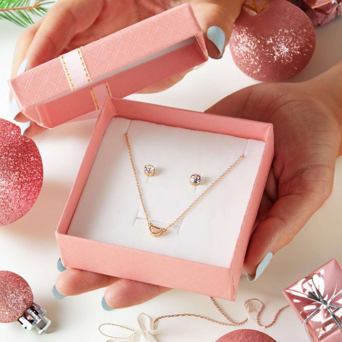Bright Creations Cardboard Jewelry Gift Box Set - Bulk Gift Boxes with Lids & Ribbon Bows - Packaging for Rings & Necklaces - Earring Case & Bracelet Cases - Pack of 12, 3.5 x 3.5 x 1 in, 4 Colors