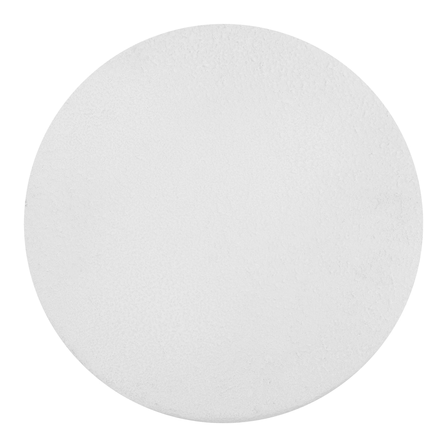 JONATHAN Y Brady Indoor/Outdoor Accent Table & Garden Stool, Minimalist Geometric Weather Resistant Sculptural Side Table for Patio, 17.75" x 16.25", White Frosted TBL1109B