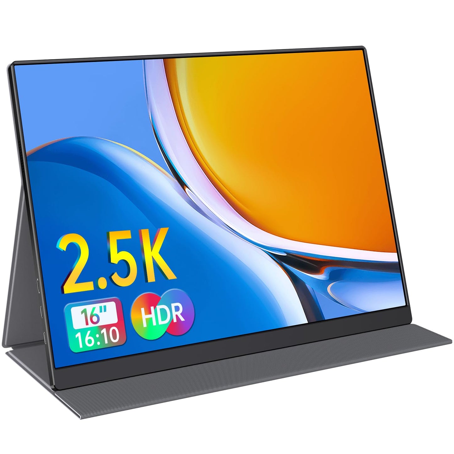 Portable Monitor 15.6 Inch 1080P USB-C HDMI Ultra-Slim Travel Monitor with Kickstand, for Laptop, PC, Mac Phone, PS, Xbox, Swich IPS Ultra-Thin Zero Frame Gaming