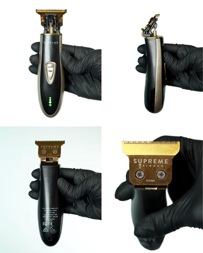 Supreme Trimmer T Shaper - Quiet Cordless Beard & Hair Trimmer for Men | 120 Min Runtime, Low Noise, Zero-Gap DLC Blade | Ideal for Sensitive Skin, Kids & Elderly | ST5206