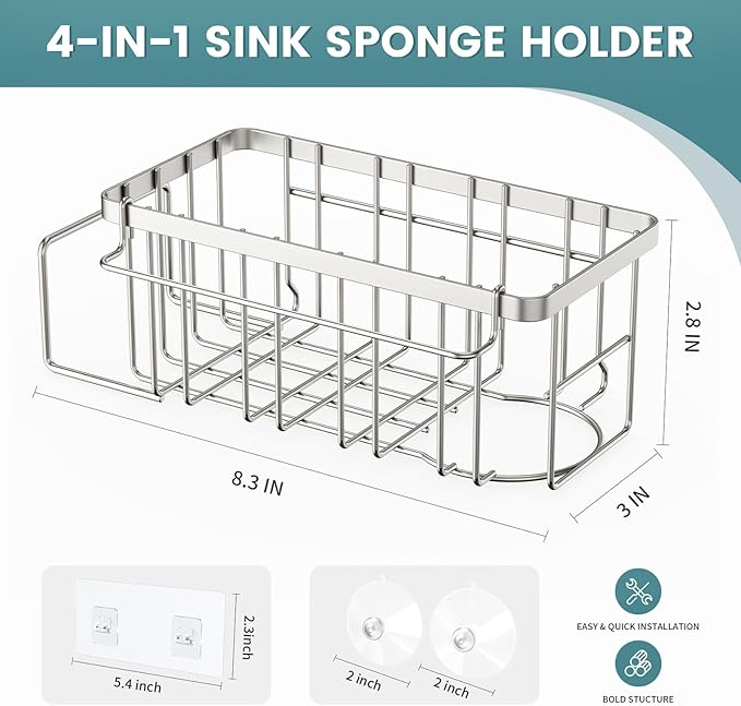 StorageRight 4-in-1 Sponge Holder