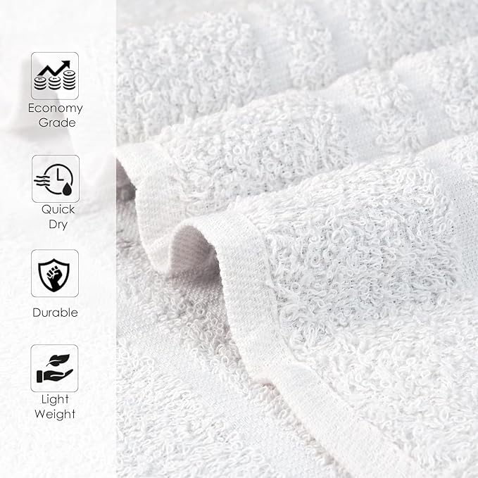 Hand Towels White Economy Towels Salon Towels