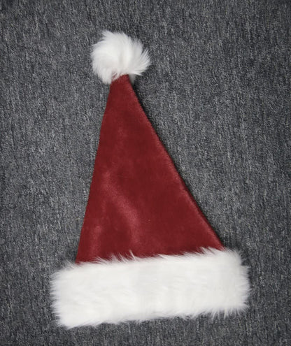 B-Land Unisex-Adult's Santa Hat, Christmas Hats for Adults Women Men Extra Thicken Xmas Holiday Hat with Comfort Liner Red 1 PC
