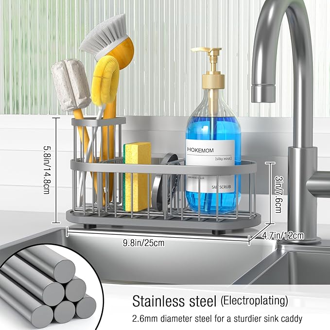 Kitchen Sink Caddy Organizer, Sponge Holder