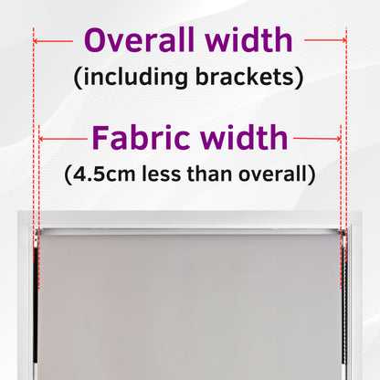 FURNISHED Roller Blinds Thermal Blackout Roller Blind - Trimmable Insulated UV Protection Child Safe Easy Fit Home Office Window Blinds, Dark Grey, 60W x 165H cm