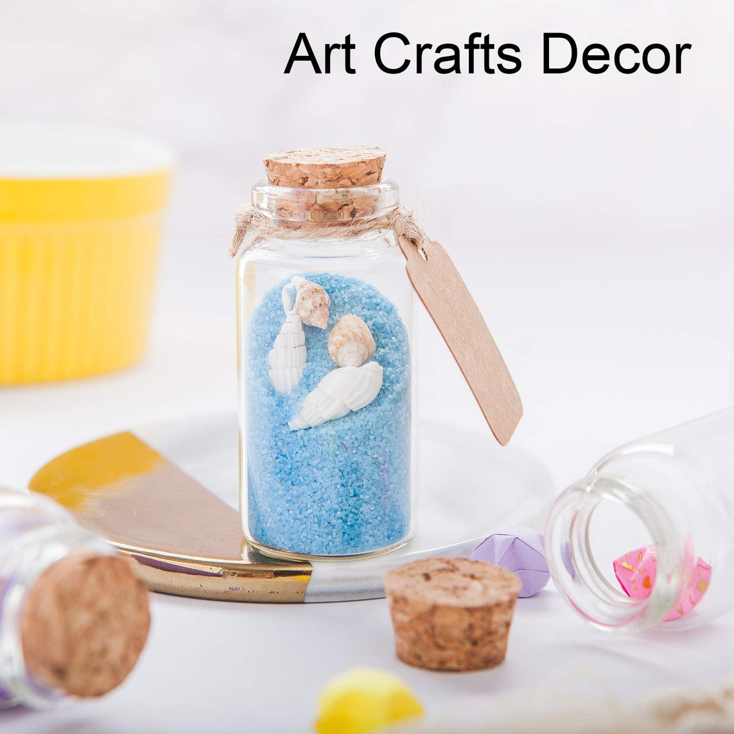 Brajttt 30ml Potion Bottles,64PCS Small Glass Bottles with Cork, DIY Decoration Tiny bottles with Cork, Spell Jars, Storage Container for Art Crafts for Wedding Party Supplies