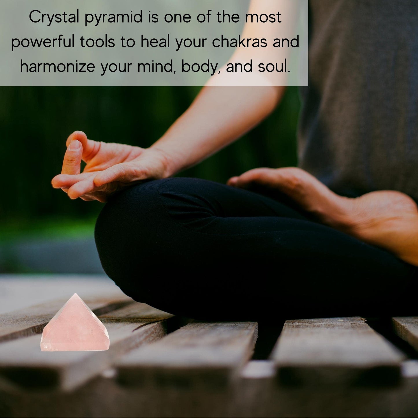 Amazing Gemstone Rose Quartz Pyramid Crystal Healing Stones - 1" Great Pyramid Figurine of Natural Stone Pyramid for Meditation, Reiki, Chakra Balancing and Crystal Pyramids Grid