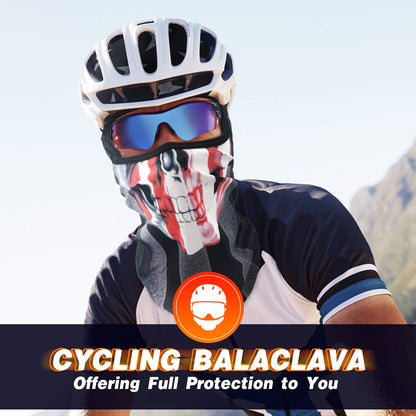 Venswell 3D Balaclava Ski Mask Cool Skull Animal Full Face Mask Cycling/Motorcycle/Halloween Ht-Open Teeth-1