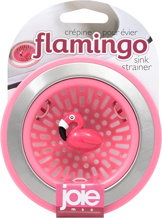 Joie Flamingo Kitchen Sink Strainer Basket, Fits All Standard Sinks, Stainless
