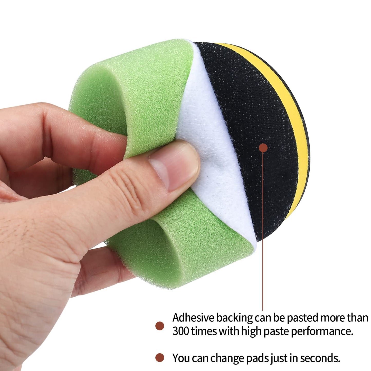 15 Pcs Car Polishing Pads for Drill, Car Polishers and Buffers Sponges Wool Buffing Pads, for Cordless Screwdrivers, Polishing Machines, Auto Polisher, Sanding, Waxing, Drill Attactment