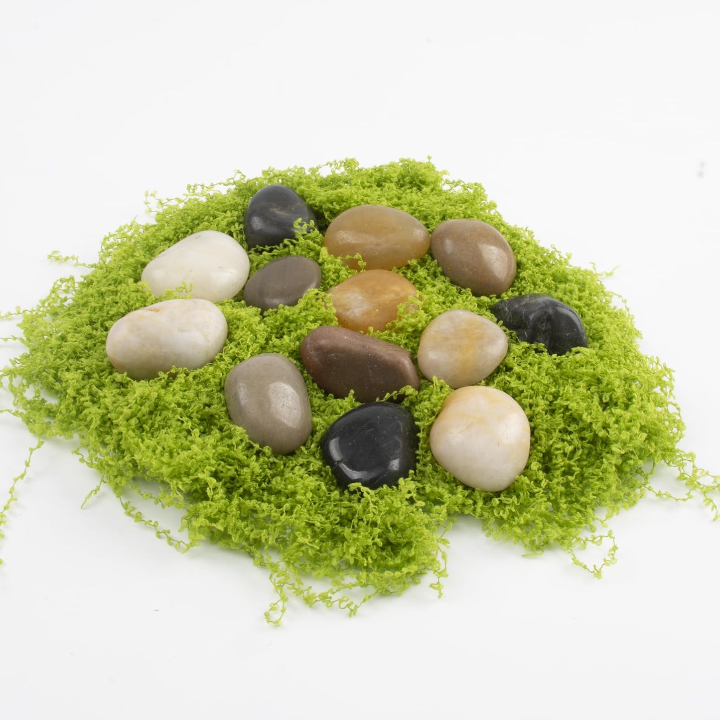 20lbs 0.5-1 Inch River Rocks, Decorative Mixed Pebbles for Garden Landscaping, Indoor Plants, Fish Tanks, Vases, and Succulents – Ideal for Home Decoration and Outdoor Gardens (Mixed, Weight: 20 LB)