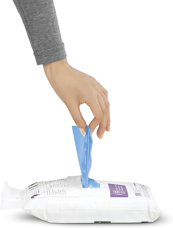 simplehuman Code D 60 Count, Genuine Custom Fit Liners, Drawstring Trash Bags