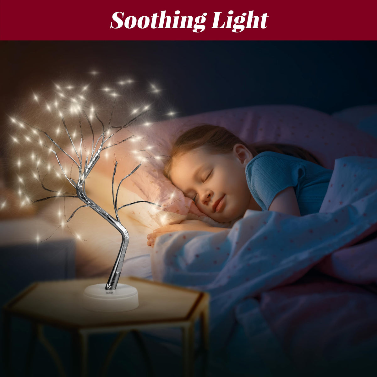 Alfanite Twinkling Tree Fairy Light Spirit Tree Lamp Bonsai Tree Light, Fairy Light Tree, Cute Room Decor Aesthetic Decor, Night Light Lamp, Twinkle Tree, (Silver Branches 108 LED)