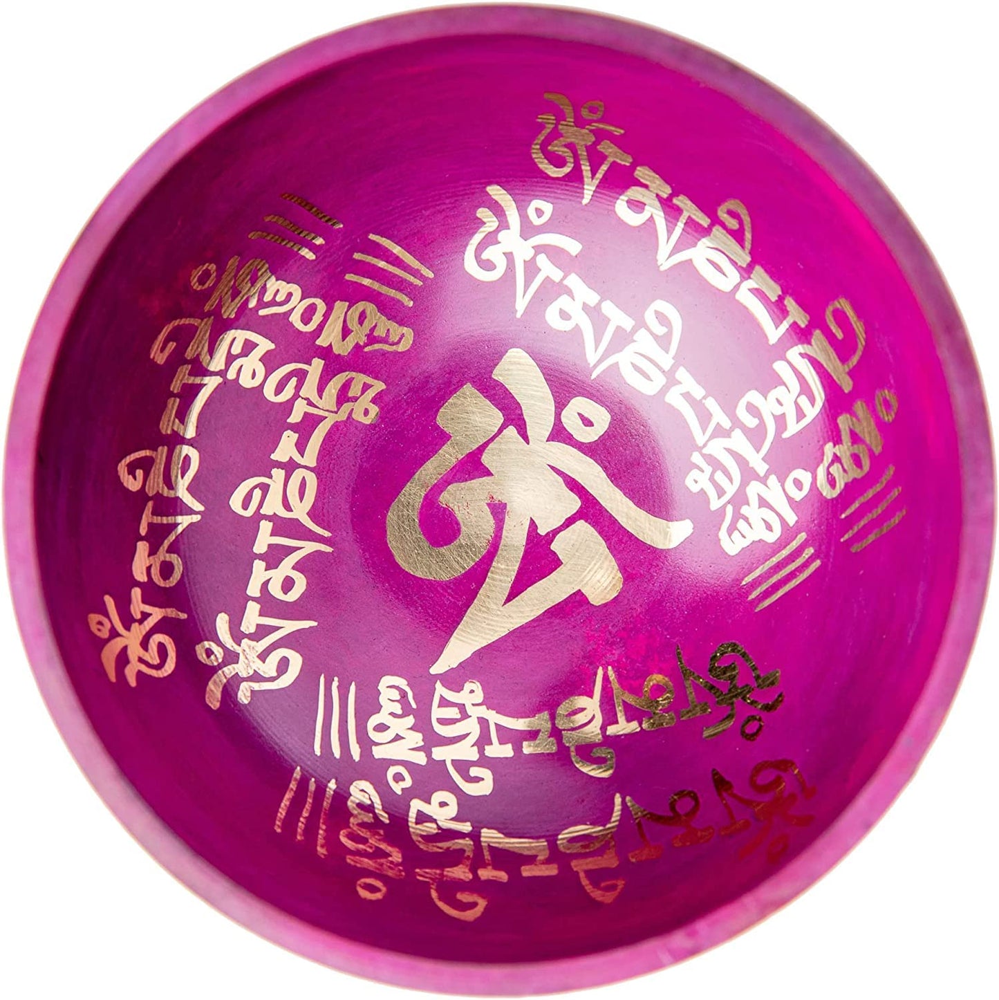 Tibetan Singing Bowl Set - Easy To Play for Beginners - Authentic Handcrafted Mindfulness Meditation Holistic Sound 7 Chakra Healing Gift by Himalayan Bazaar (Orchid)