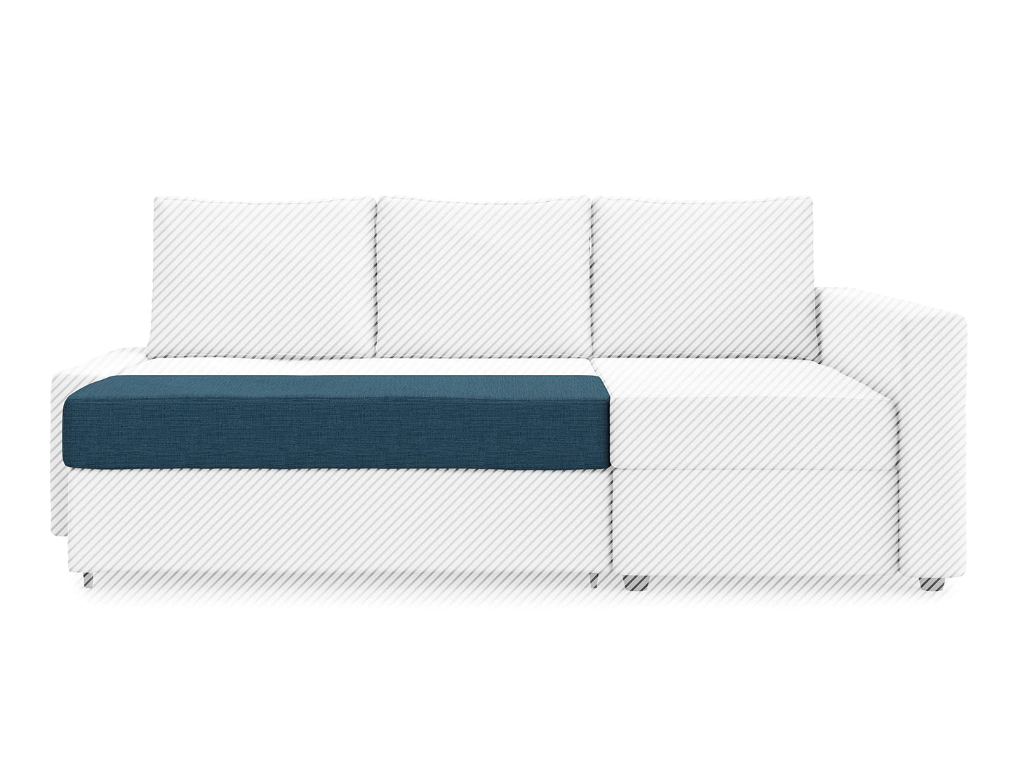 MASTERS OF COVERS Snug Fit Friheten Slipcover for The IKEA Friheten with Chaise Corner Cover, Sofa Bed Cover, Sectional Slipcover Replacement (Navy Blue)（Cover Only！Not Sofa！）