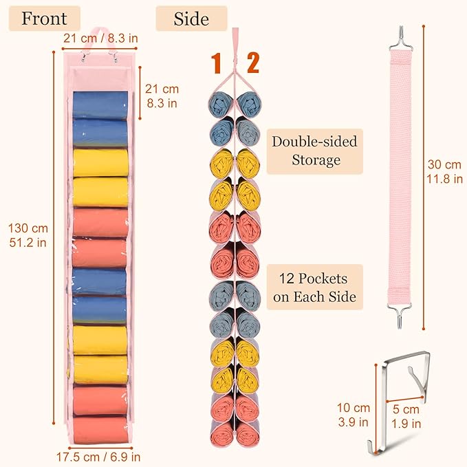 Lirex Hanging Yoga Legging Storage Organizer