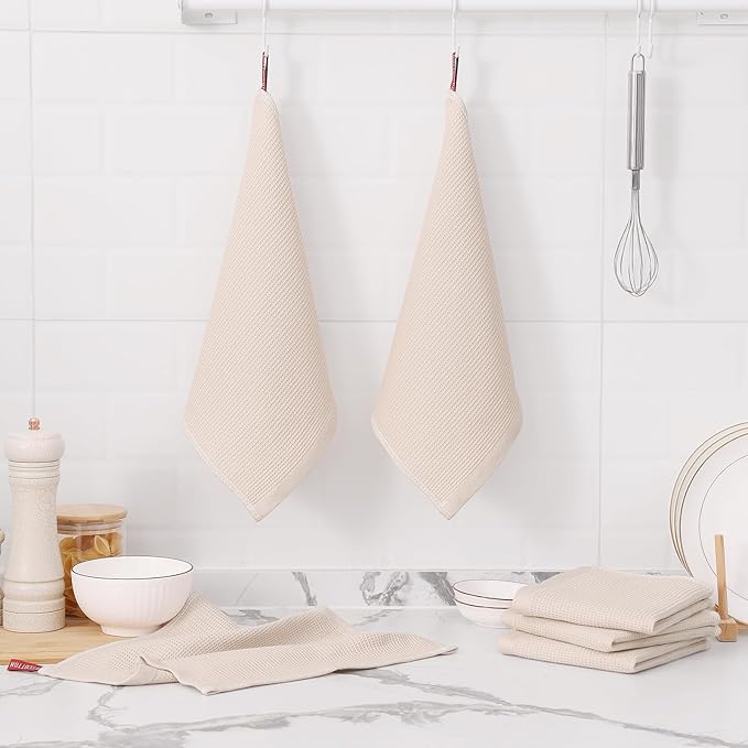 Homaxy 100% Cotton Waffle Weave Dish Cloths