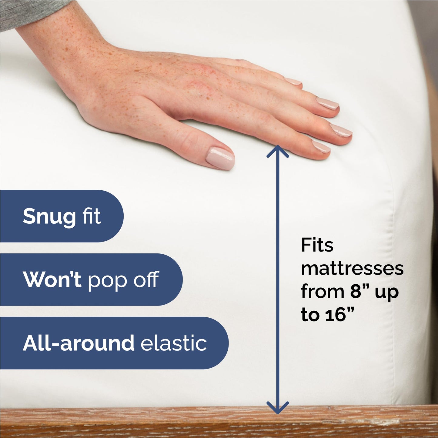 Full Size 4 Piece Sheet Set - Comfy Breathable & Cooling Sheets - Hotel Luxury Bed Sheets for Women & Men - Deep Pockets, Easy-Fit, Extra Soft and Wrinkle Free - Antique White Oeko-Tex Bed Sheet Set