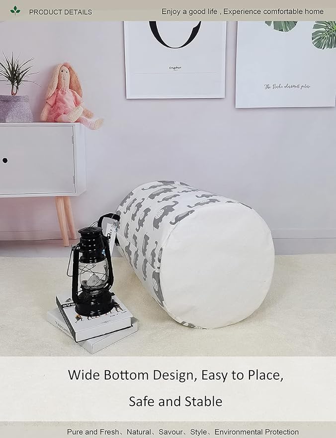 Round waterproof laundry basket gift basket, suitable