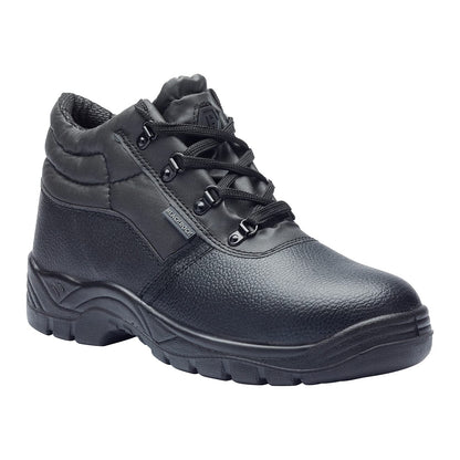 Blackrock Chukka Work Boots, Safety Boots, Safety Shoes, Steel Toe Cap, Mens Womens Ladies, Work Shoes, Black, Gardening, Lightweight, Leather, Wide Fit, Non Slip, On Site - Size 9