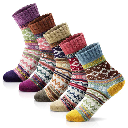 FYC Socks for Women - Stocking Stuffers Gifts for Women - Warm Thick Soft Wool Cozy Crew Socks Christmas Gifts for Woman