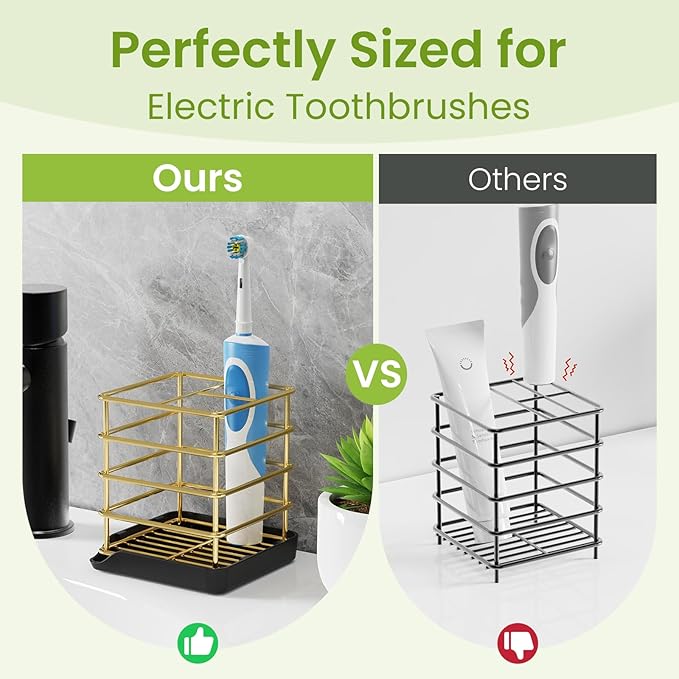 Toothbrush Holders for Bathrooms, Stainless Steel Toothbrush Holder Kids
