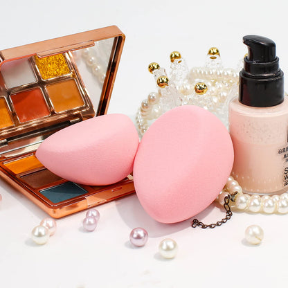 BEAKEY Super Soft Makeup Sponge Set of 6, Makeup Sponges for Foundation, Liquid, Cream and Powder, Pink Beauty Sponge for Blending, 0 Latex Blender