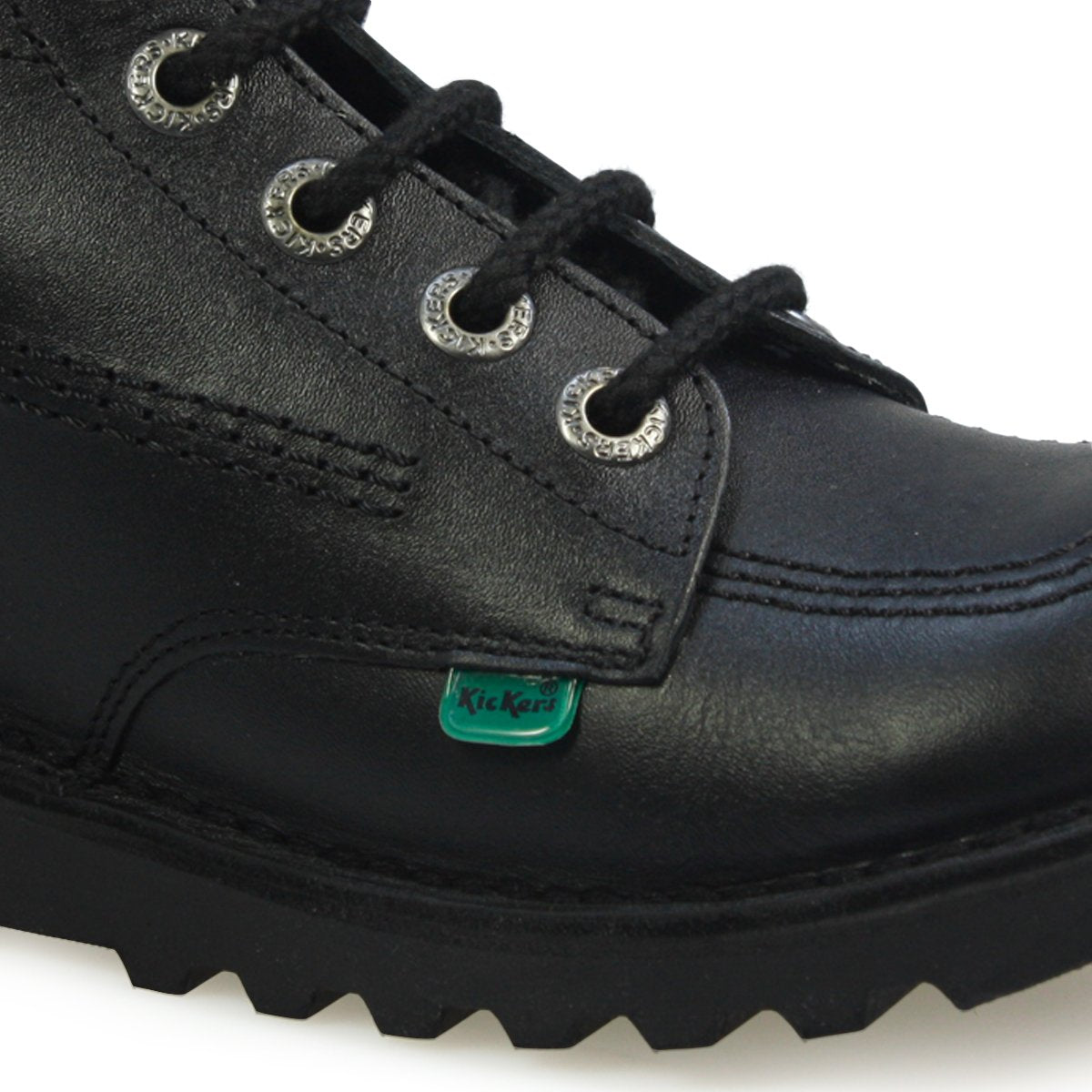 Kickers Youth Unisex Kick Hi Classic Ankle Boots | Extra Comfortable | Added Durability | Premium Quality, Black, 5 UK