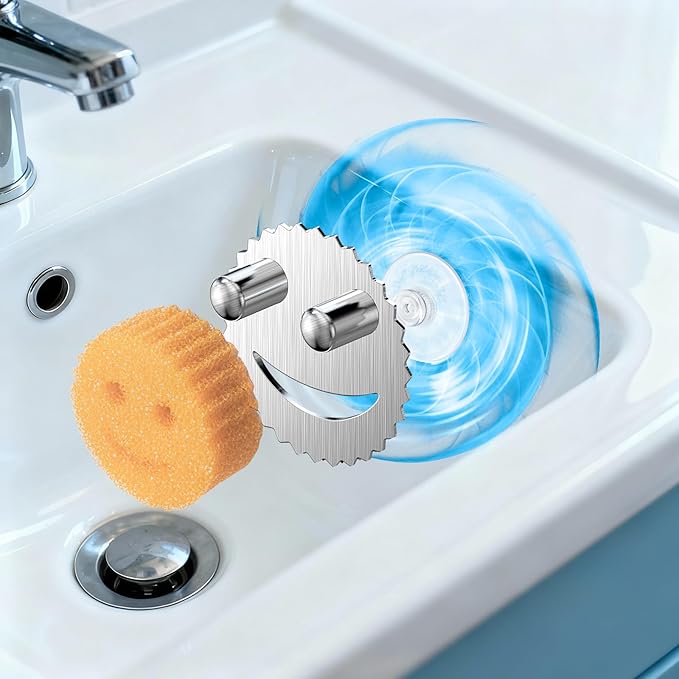 Stainless Steel Scrubber Smiley Face Dish Sponge Holder, Rv Apartment Kitchen