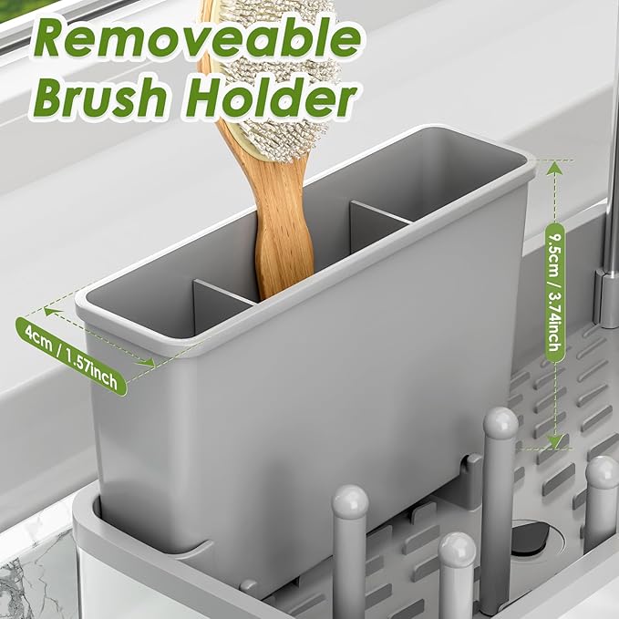 Ewaiira Stainless Steel Sink Caddy, Sponge Holder