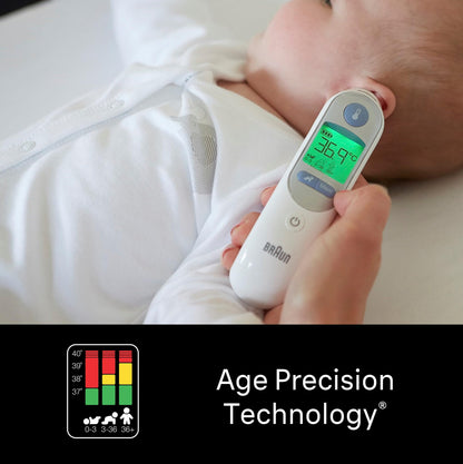 Braun ThermoScan 7 Ear thermometer - Age Precision Technology - Colour-coded Digital Display - Baby and Infant Friendly - #1 Brand among doctors(1)