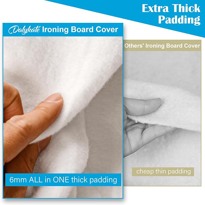 Ironing Board Cover for 18" x 49", Extra-Wide Pad