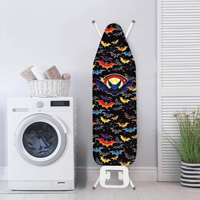 Halloween Bats Iron Board Cover Thick Soft Halloween Ironing Board Cover and