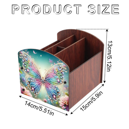Tontut Diamond Painting Kit Storage Box, Beautiful Butterfly 5D DIY Open Multi-Compartment Organiser Box, for Storing Desktop Items, Handmade Creative Gift