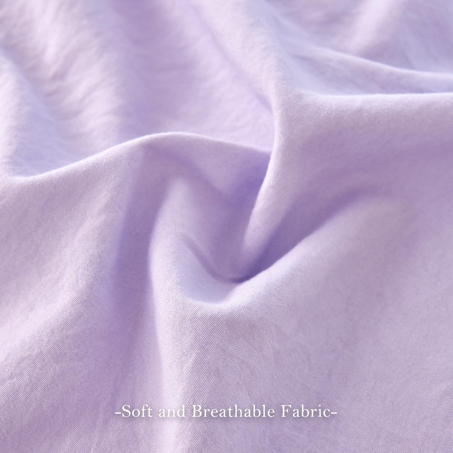 PERFEMET Lavender Purple Twin Bedding Sets for Girls 3 Pieces Multi Layers Ruffle Comforter Set Washed Microfiber Cute Princess Bedding Set Boho Bed Sets for Kids Teens Bedroom(Purple,Twin)