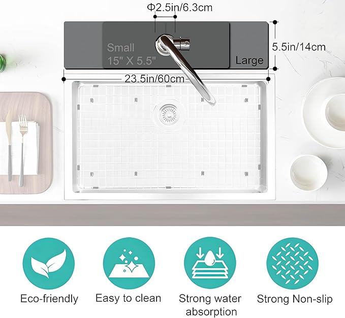 Kitchen Sink Splash Guard Faucet Mat