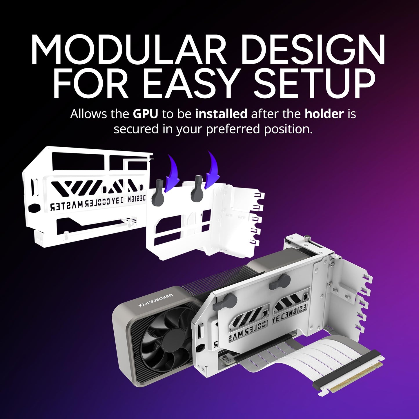 Cooler Master Vertical Graphics Card Holder Kit V3 - White