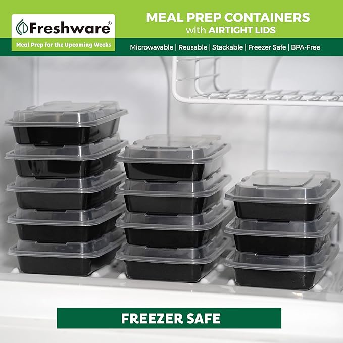 Freshware Meal Prep Containers 1 Compartment