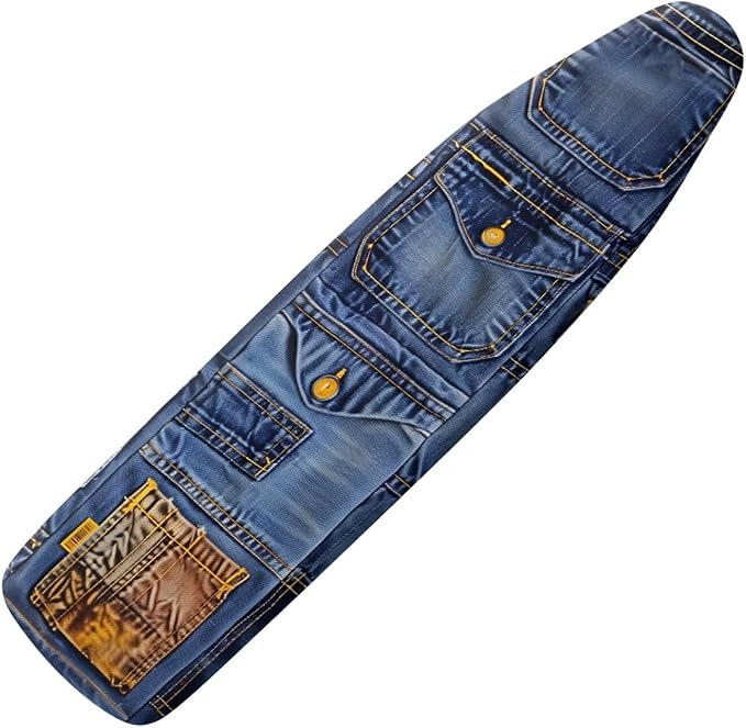 Jeans Pattern Ironing Board Cover Resist Scorching Extra Wide Ironing Board