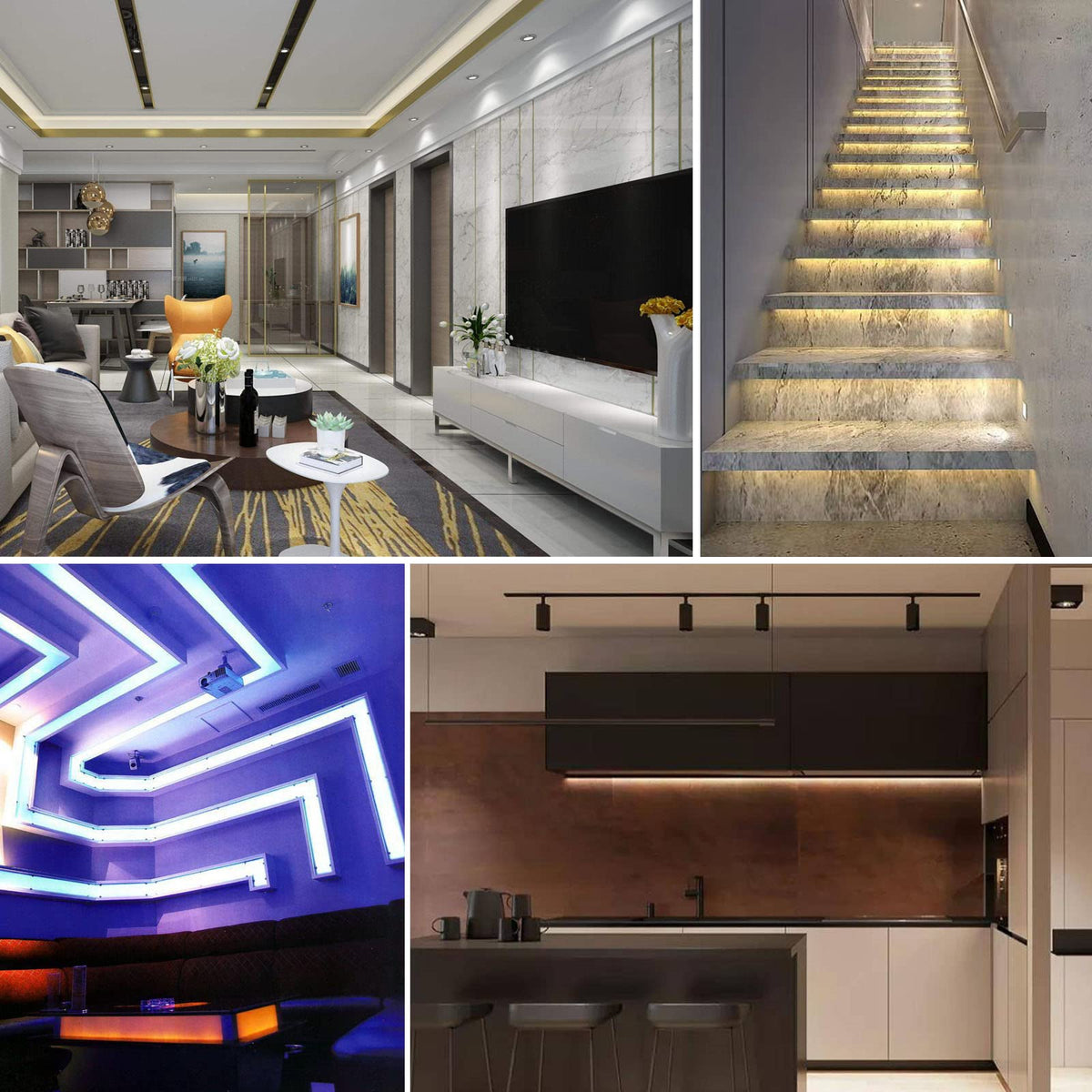 MDee】COB LED Strip Lights 3000K Warm White 16.4ft/5m USB Powered 5V Flexible LED Tape Lights with USB Connector CRI 90+ 800LM/m 320LEDs/m for Indoor and Outdoor Décor（3000K Warm White16.4ft/5m）