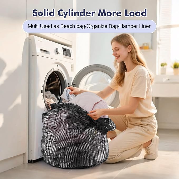 3Pcs Mesh Laundry Bags Washing Machine Mesh Wash Bags Jumbo