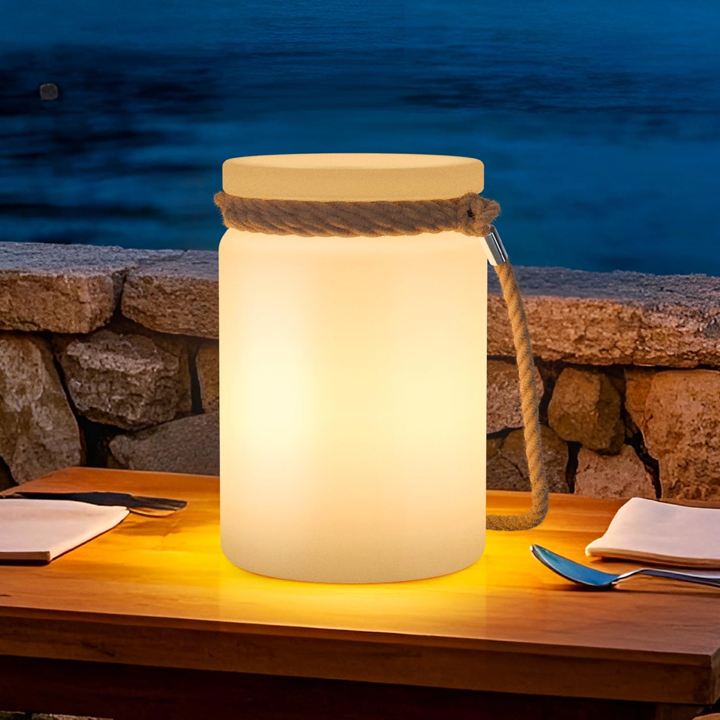 uuffoo LED Lantern Cordless Table Lamp IP44 Shower Safe with Remote, 8-10H Battery Life RGB Warm White Dimmable for Indoor Outdoor Patio Camping Home